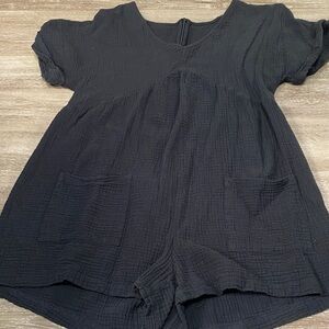 Chic Black Women's Romper